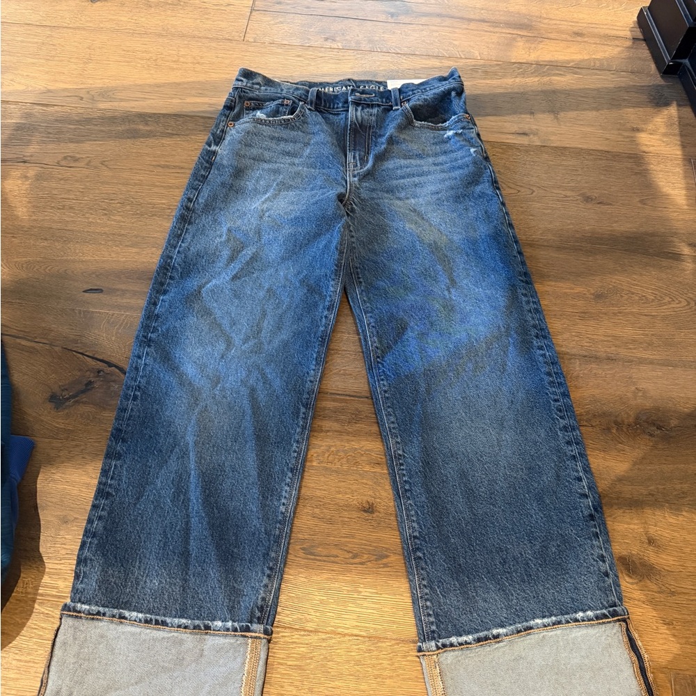 American Eagle Outfitters Dark Blue Flare Jeans